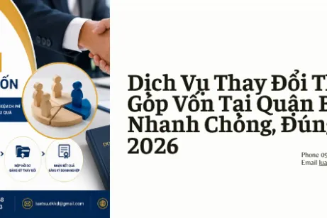 Dịch Vụ Thay Đổi Thành Viên Góp Vốn Tại Quận Bình Tân