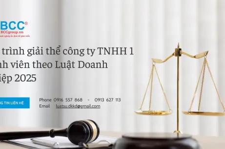 Quy Trình Giải Thể Công Ty TNHH 1 Thành Viên Theo Luật Doanh Nghiệp 2025