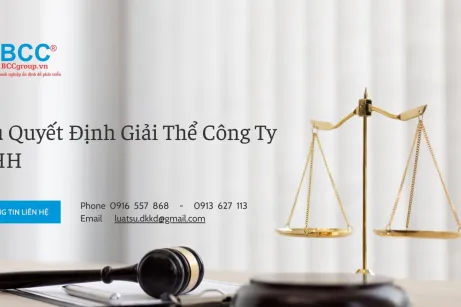 Mẫu Quyết Định Giải Thể Công Ty TNHH