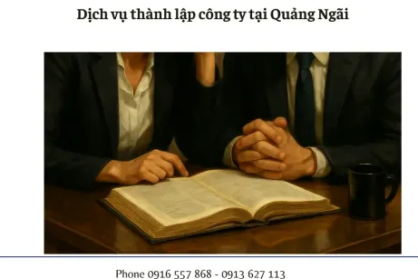 Dịch vụ thành lập công ty tại Quảng Ngãi