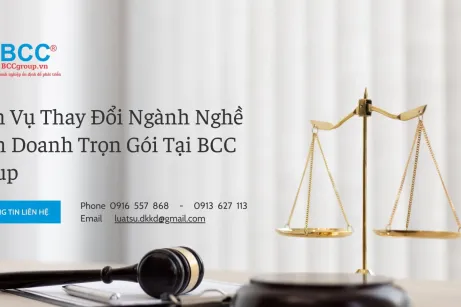 Dịch Vụ Thay Đổi Ngành Nghề Kinh Doanh Trọn Gói Tại BCC Group
