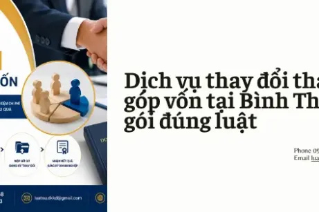 Thay đổi thành viên góp vốn tại Bình Thuận
