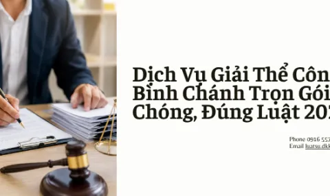 Dịch Vụ Giải Thể Công Ty Tại Bình Chánh