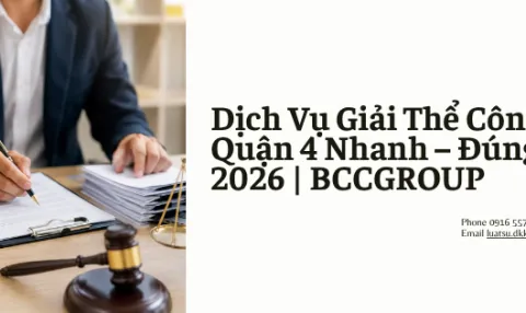 Dịch Vụ Giải Thể Công Ty Tại Quận 4