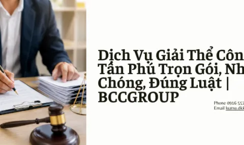 Dịch Vụ Giải Thể Công Ty Tại Tân Phú