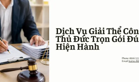 Dịch Vụ Giải Thể Công Ty Tại Thủ Đức