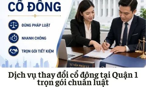 Dịch vụ thay đổi cổ đông tại Quận 1
