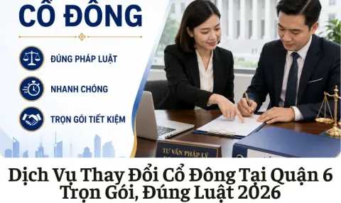 Dịch Vụ Thay Đổi Cổ Đông Tại Quận 6