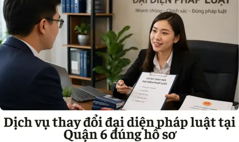 Dịch vụ thay đổi đại diện pháp luật tại Quận 6