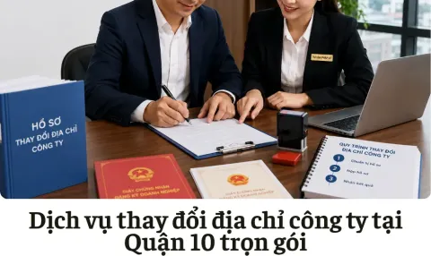 Dịch vụ thay đổi địa chỉ công ty tại Quận 10