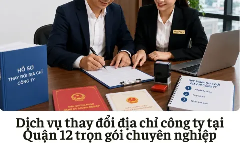 Dịch vụ thay đổi địa chỉ công ty tại Quận 12