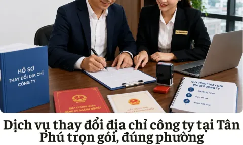 Dịch vụ thay đổi địa chỉ công ty tại Tân Phú