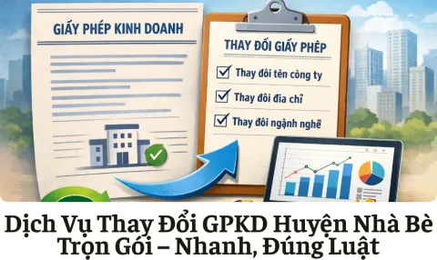 Dịch Vụ Thay Đổi Giấy Phép Kinh Doanh Huyện Nhà Bè