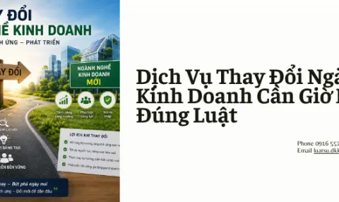 Dịch Vụ Thay Đổi Ngành Nghề Kinh Doanh Cần Giờ