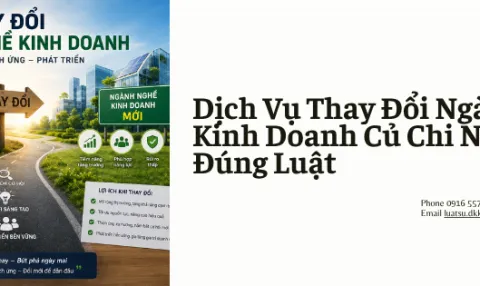 Dịch Vụ Thay Đổi Ngành Nghề Kinh Doanh Củ Chi