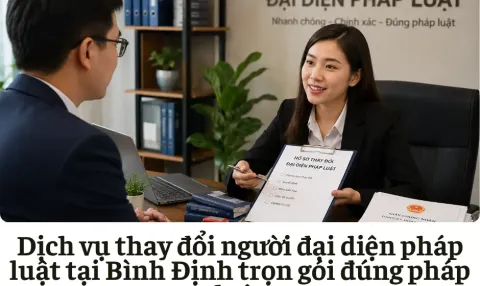 Dịch vụ thay đổi người đại diện pháp luật tại Bình Định