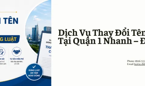 Dịch Vụ Thay Đổi Tên Công Ty Tại Quận 1