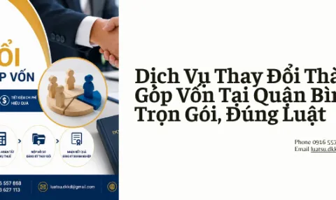 Dịch Vụ Thay Đổi Thành Viên Góp Vốn Tại Quận Bình Thạnh