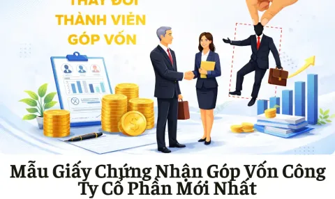 Mẫu Giấy Chứng Nhận Góp Vốn Công Ty Cổ Phần