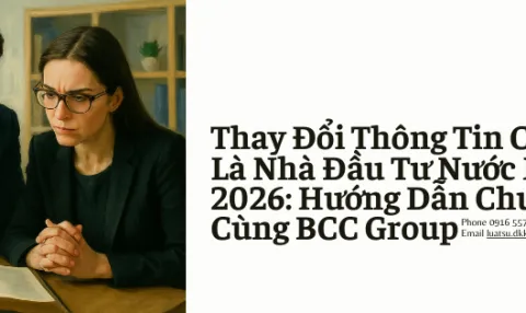 Thay Đổi Thông Tin Cổ Đông Là Nhà Đầu Tư Nước Ngoài 2026