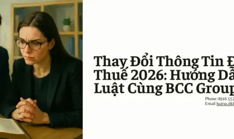 Thay Đổi Thông Tin Đăng Ký Thuế 2026